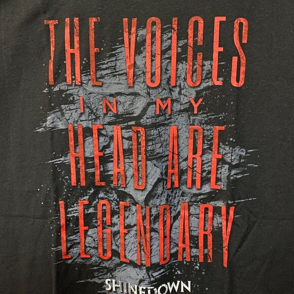 Shine Down The Voices "Attention Attention" Album Rock Band T-Shirt 3XL - Picture 2 of 4